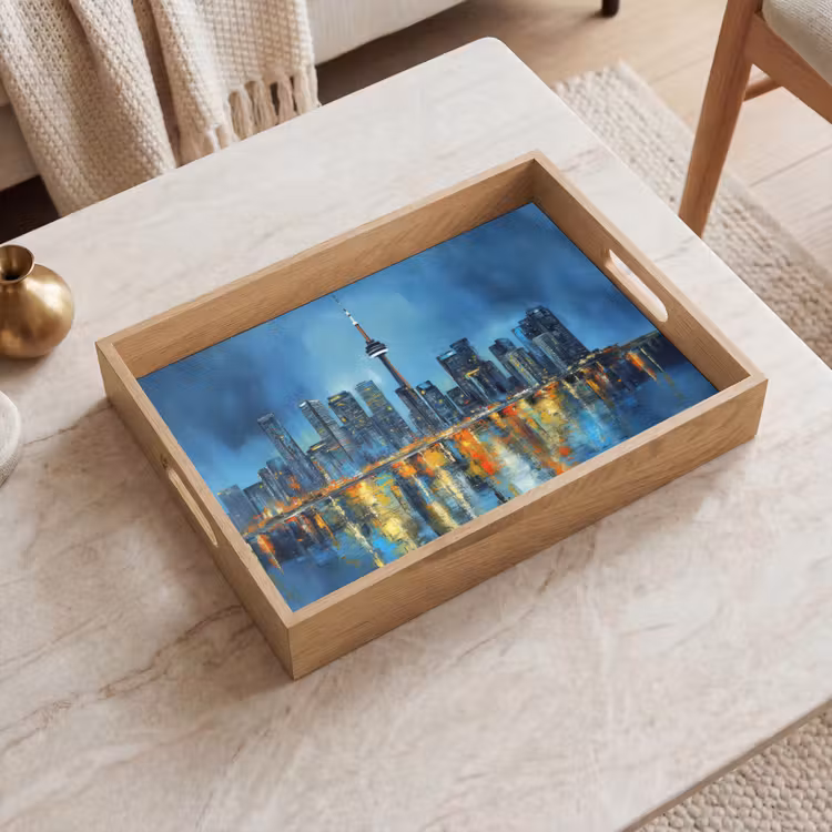 Tray - Toronto skyline - Water - City lights - Tower — 2