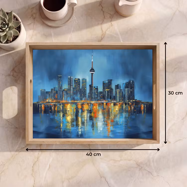 Tray - Toronto skyline - Water - City lights - Tower — 8