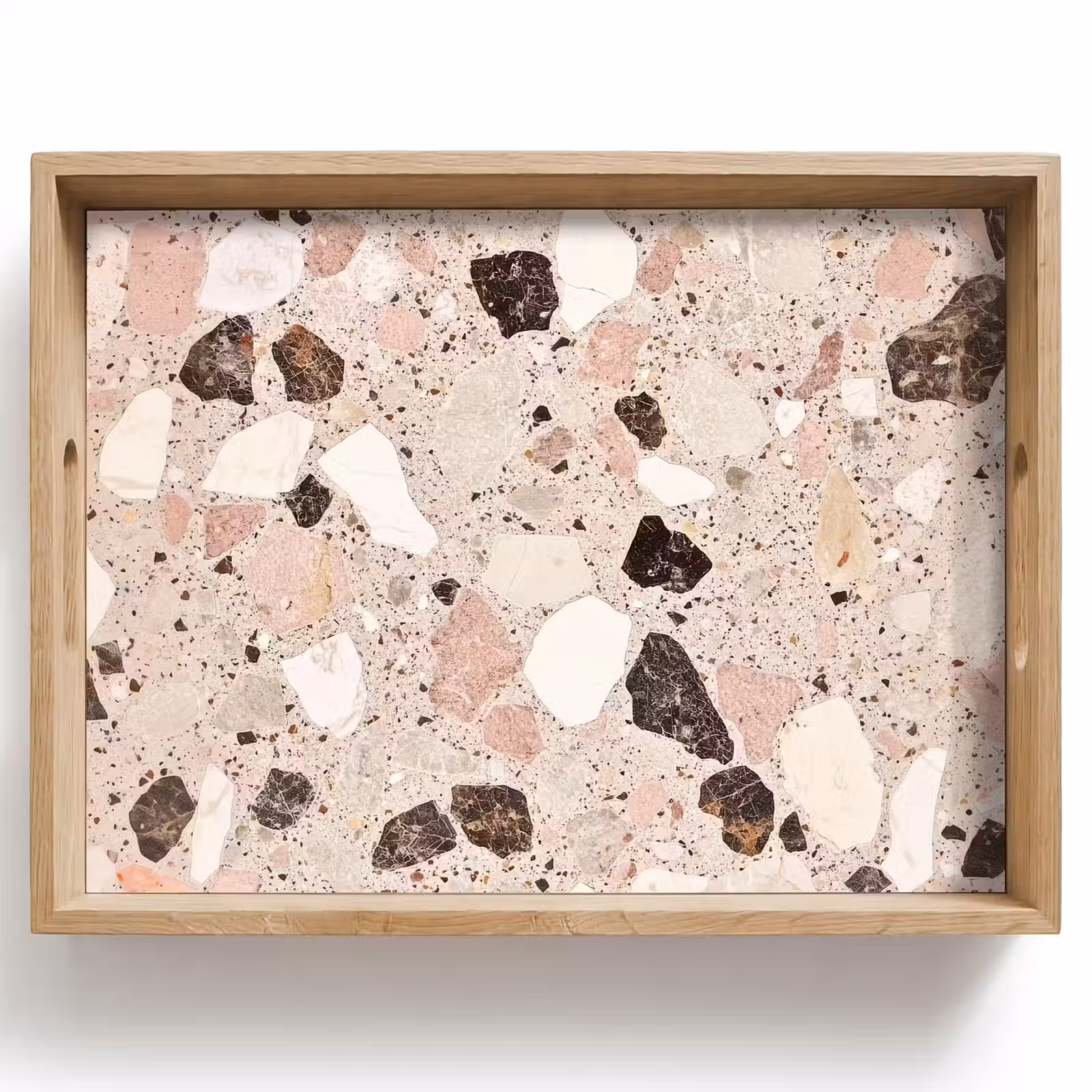 Tray - Light - Pink - Terrazzo - Stones — 1