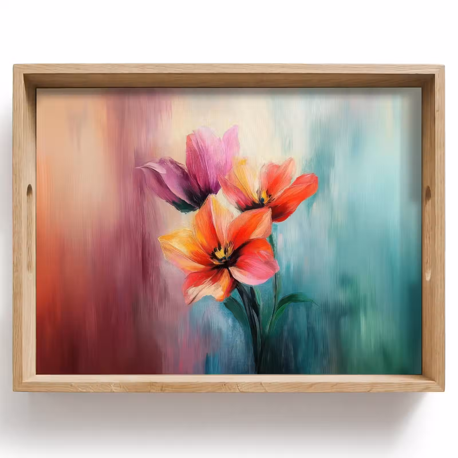 Tray - Tulips - Light reflections - Color gradient — 1