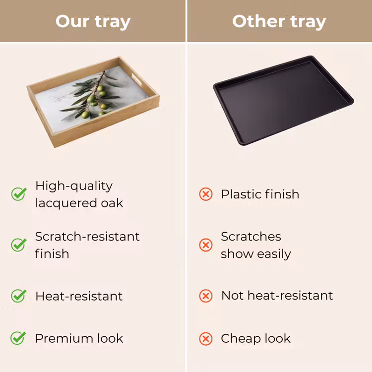 Tray - Olive Branch - Concrete - Mediterranean — 10