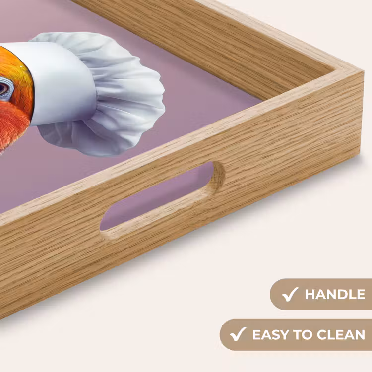 Tray - Parrot - Cook's hat - Curious - Bird — 9