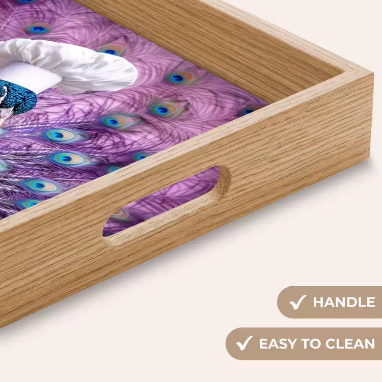 Tray - Peacock - Chef's hat - Cool - Purple — 9
