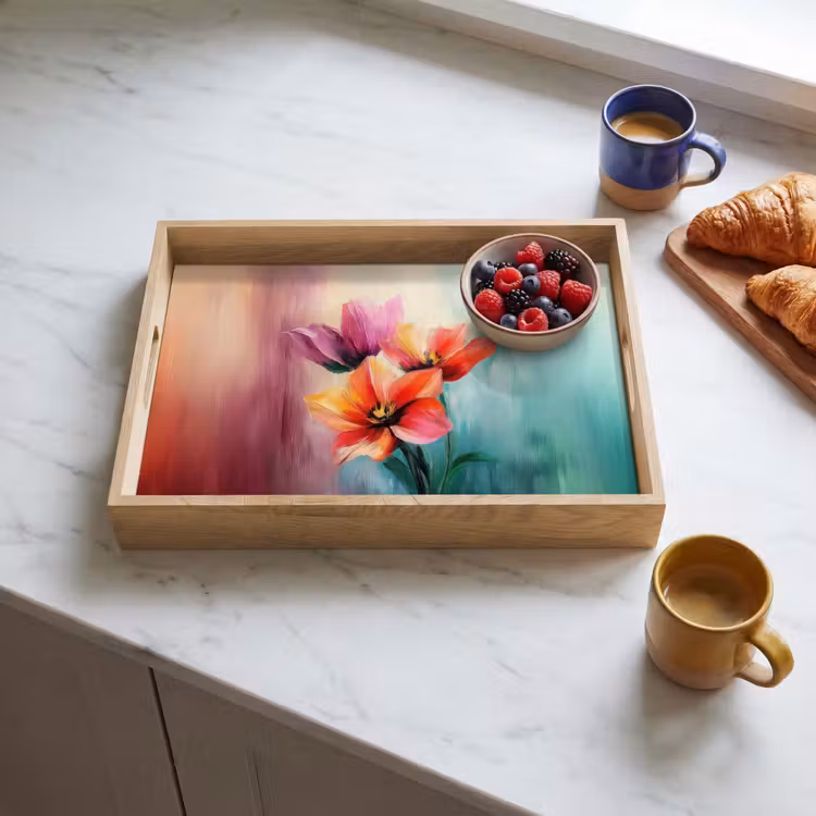 Tray - Tulips - Light reflections - Color gradient — 3
