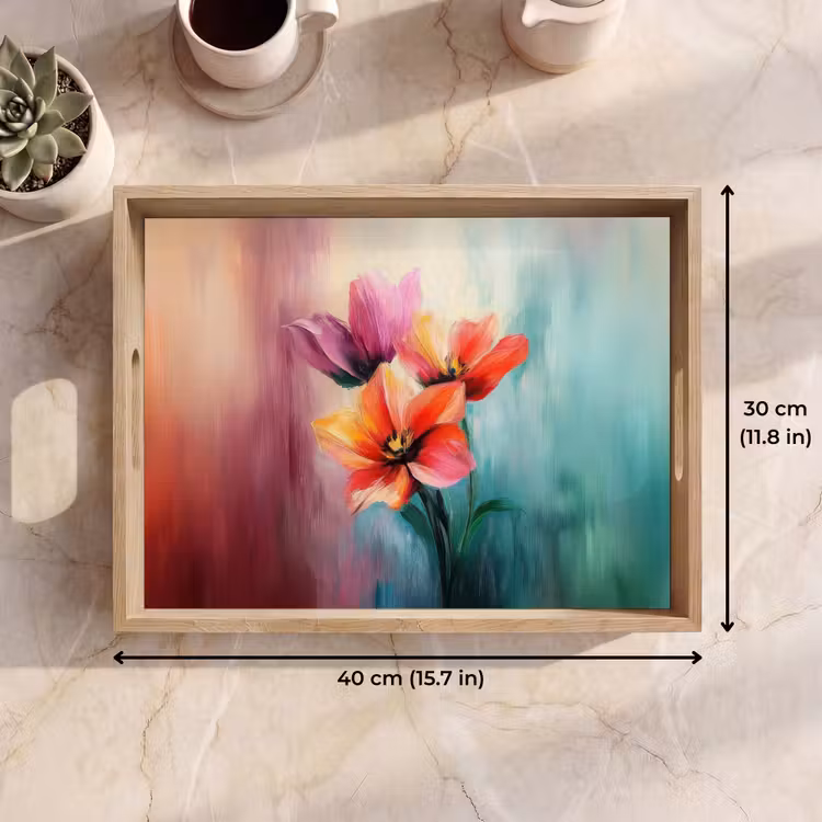 Tray - Tulips - Light reflections - Color gradient — 7