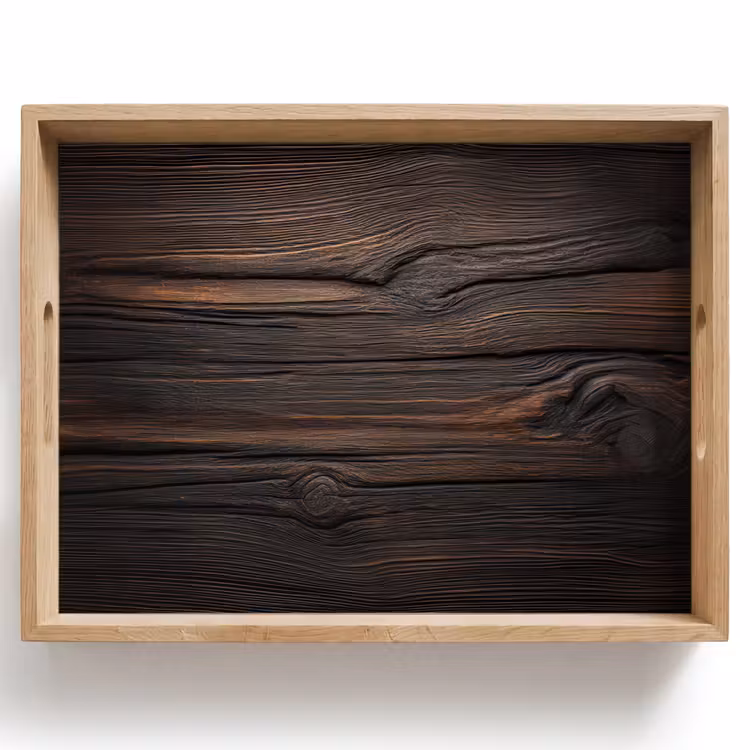 Tray - Wood - Whimsical grain — 1