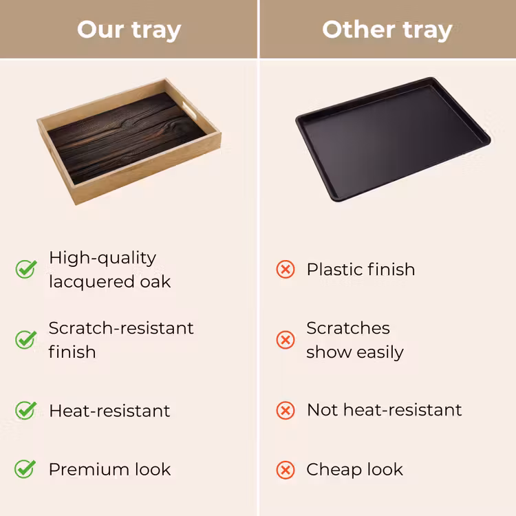Tray - Wood - Whimsical grain — 10