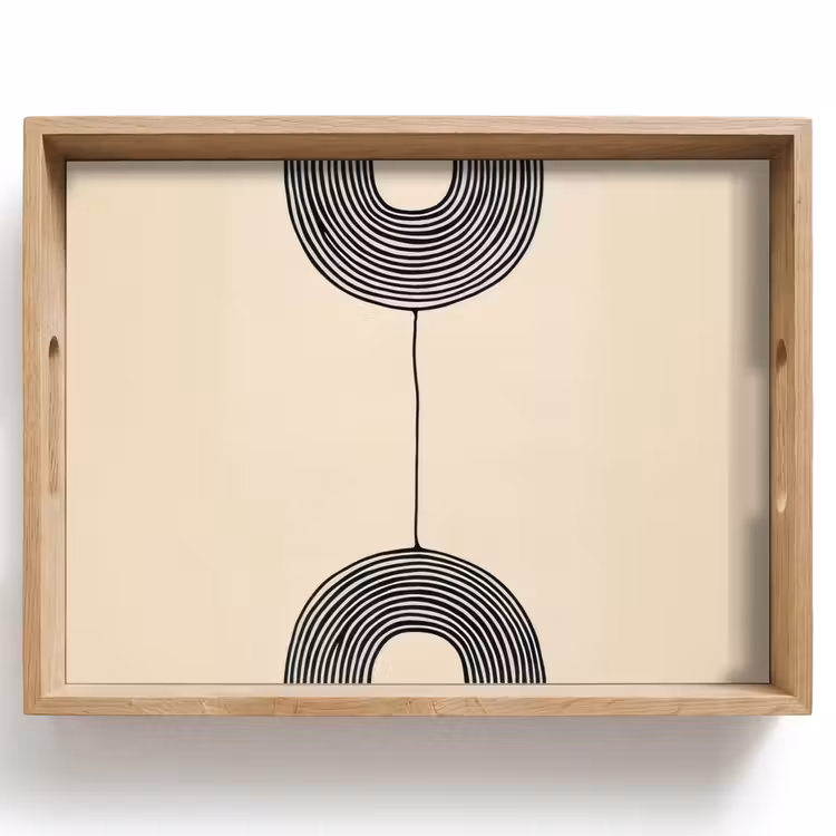 Tray - Geometric arches - Minimalist - Symmetrical — 1