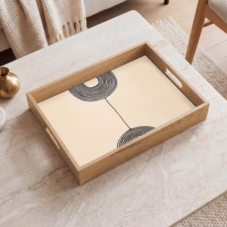 Tray - Geometric arches - Minimalist - Symmetrical — 2