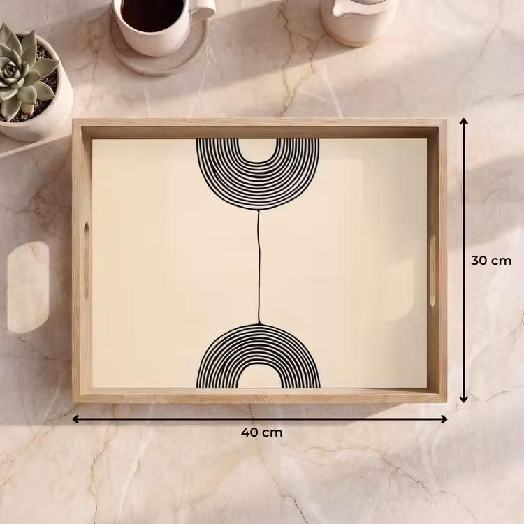 Tray - Geometric arches - Minimalist - Symmetrical — 8
