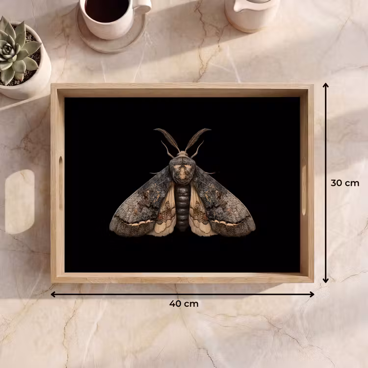 Tray - Moth - Leafy - Gray — 8