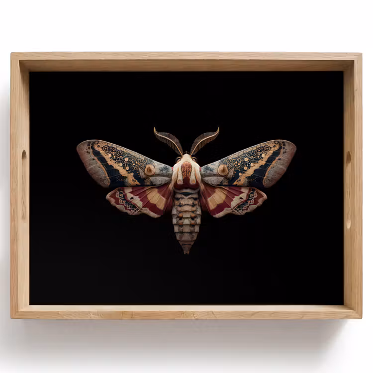 Tray - Moth - Oriental patterns - Ornamental — 1