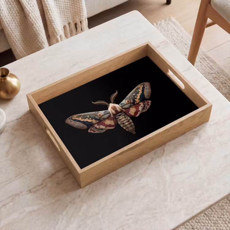 Tray - Moth - Oriental patterns - Ornamental — 2