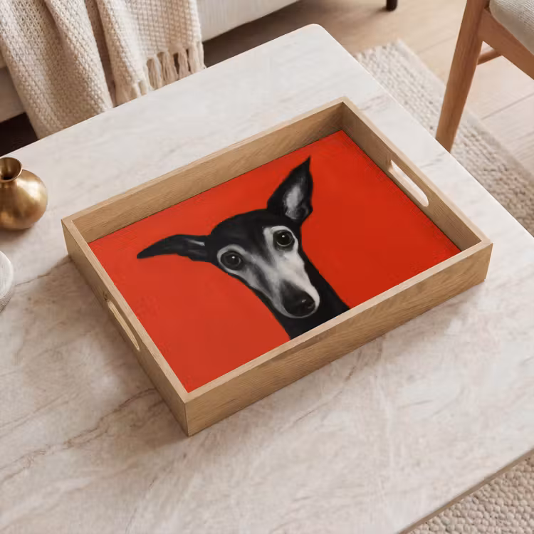 Tray - Greyhound - Minimalist - Red — 2