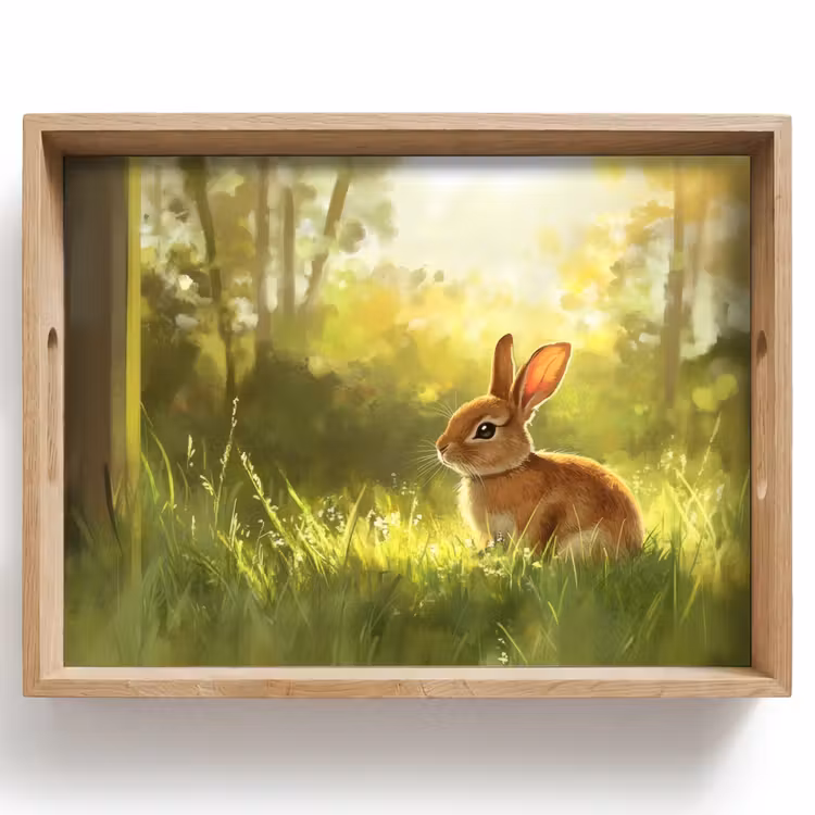 Tray - Rabbit - Sunlight - Forest — 1