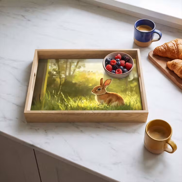 Tray - Rabbit - Sunlight - Forest — 3
