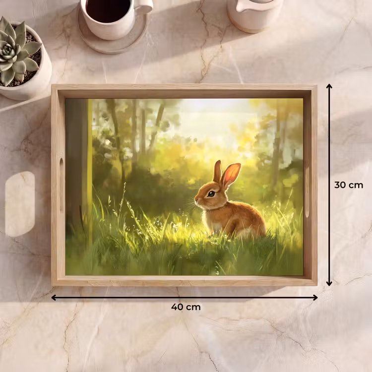 Tray - Rabbit - Sunlight - Forest — 8
