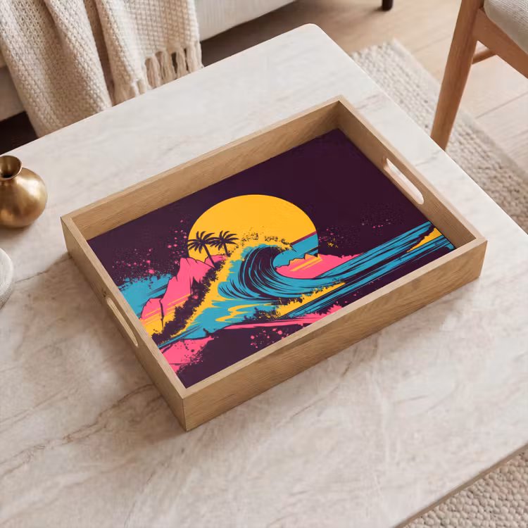 Tray - Gulf - Colorful - Sun - Palm trees — 2