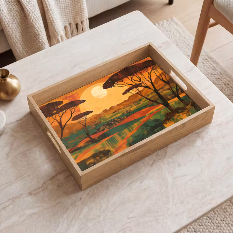 Tray - Landscape - African - Sun — 2
