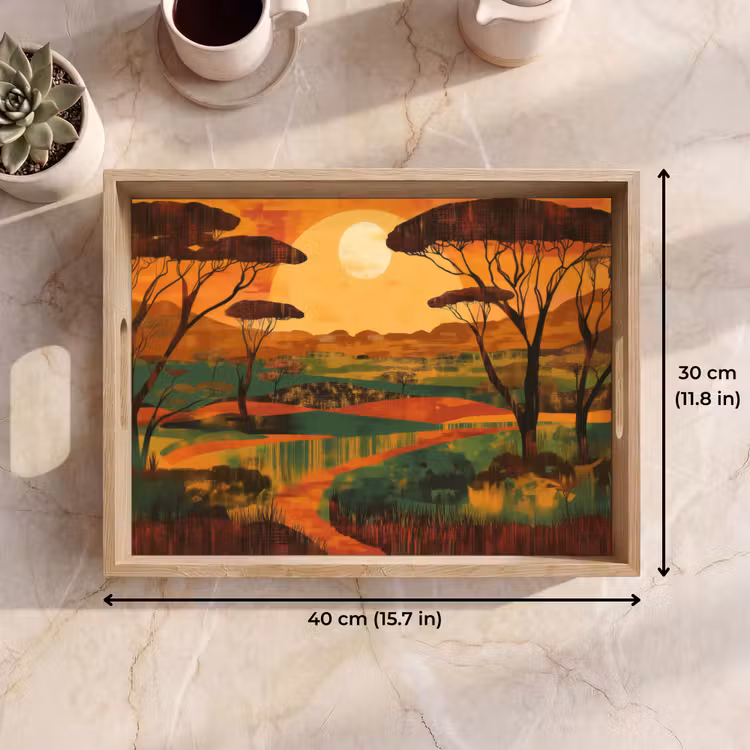 Tray - Landscape - African - Sun — 7