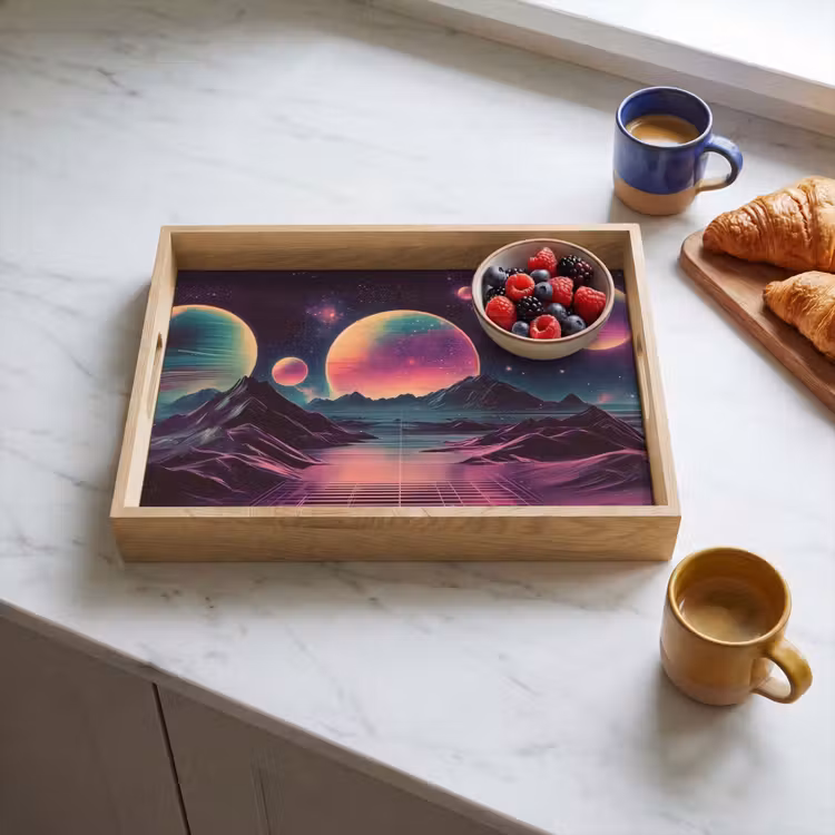 Tray - Landscape - Planets - Horizon - Purple — 3