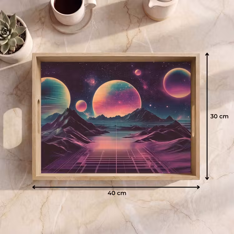 Tray - Landscape - Planets - Horizon - Purple — 8
