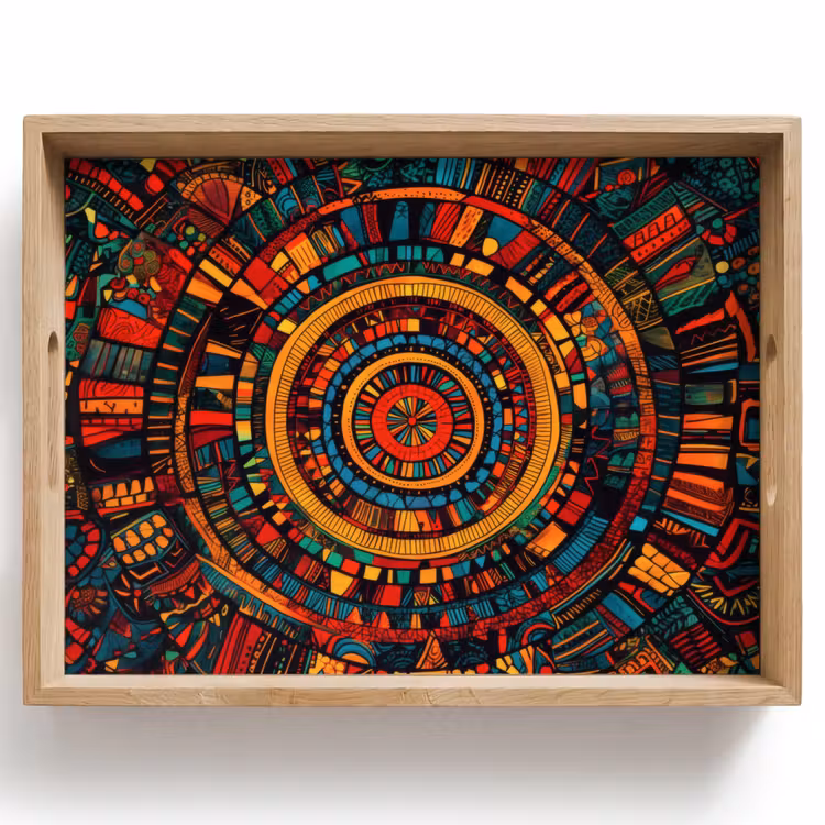 Tray - Mandala - Circles - Patterns — 1