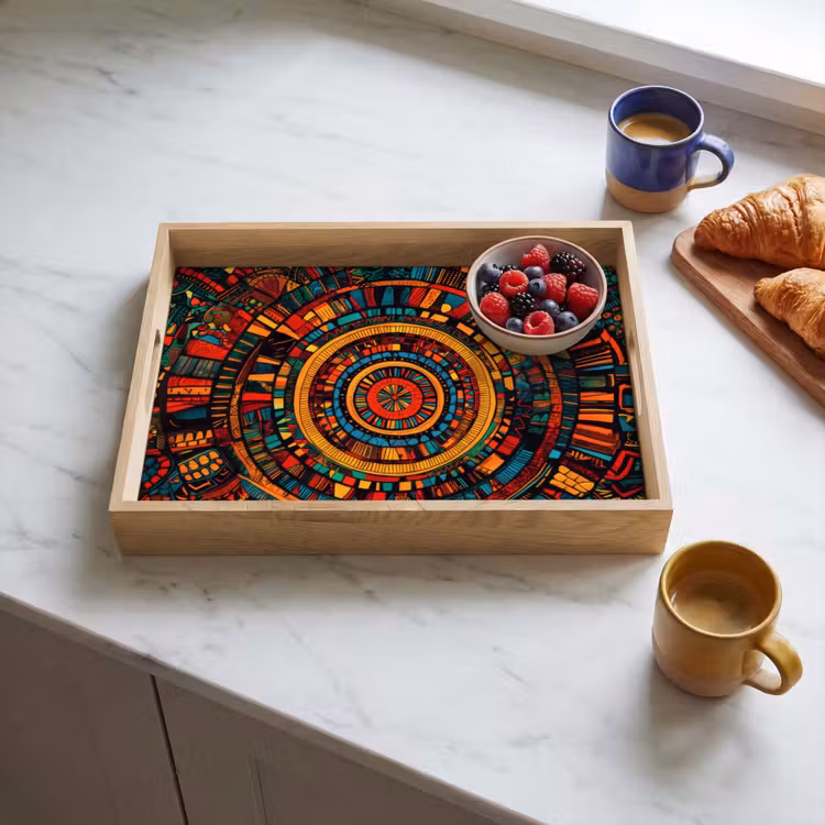 Tray - Mandala - Circles - Patterns — 3