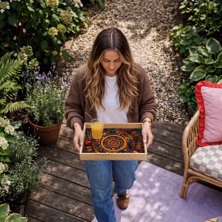 Tray - Mandala - Circles - Patterns — 6