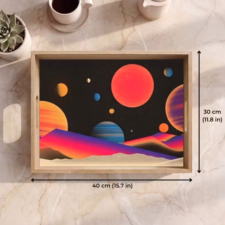Tray - Sky - Planets - Brightly colored — 7
