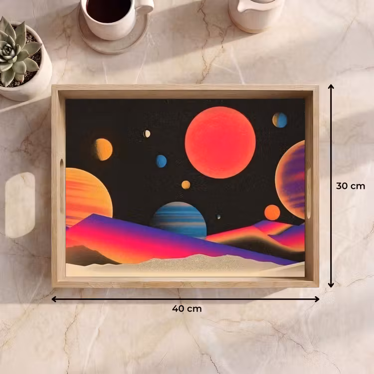 Tray - Sky - Planets - Brightly colored — 8
