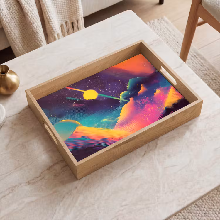 Tray - Stars - Mountains - Colorful — 2