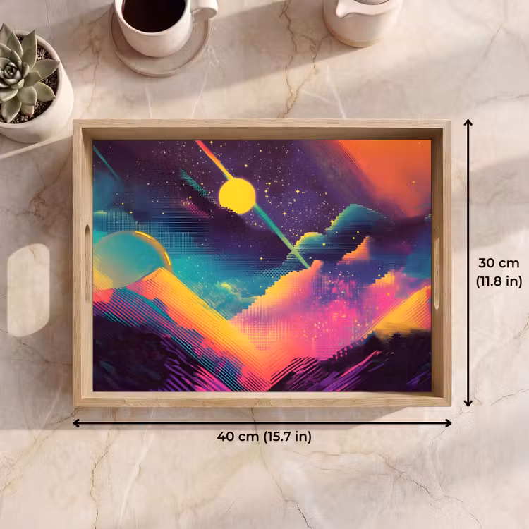 Tray - Stars - Mountains - Colorful — 7