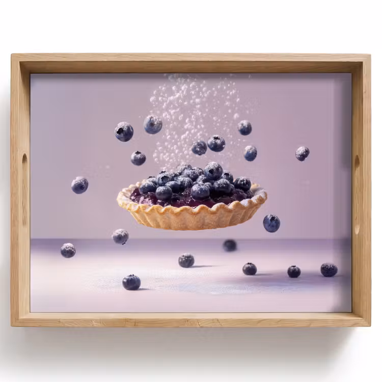 Tray - Food - Pie - Berries - Blue — 1