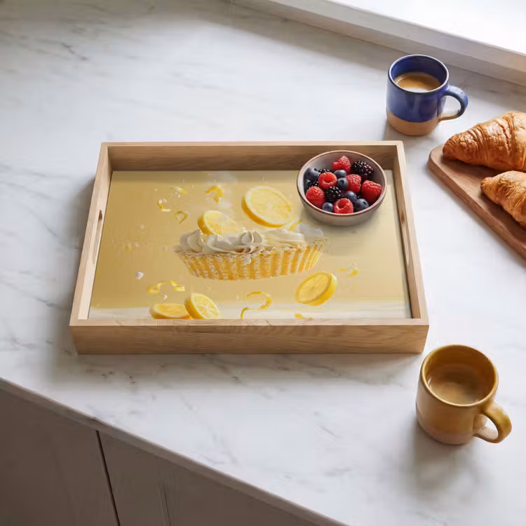 Tray - Lemon - Cake - Food - Yellow — 3