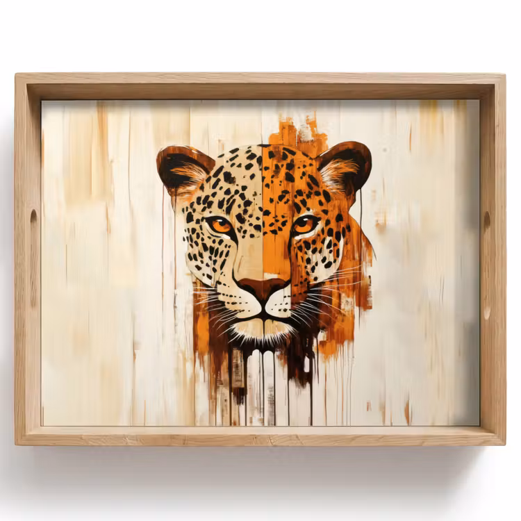 Tray - Leopard - Symmetrical - Stripes — 1