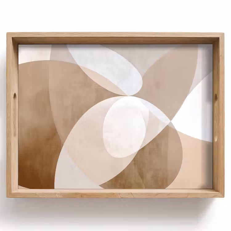 Tray - Oval shapes - Transparent - Soft transition — 1