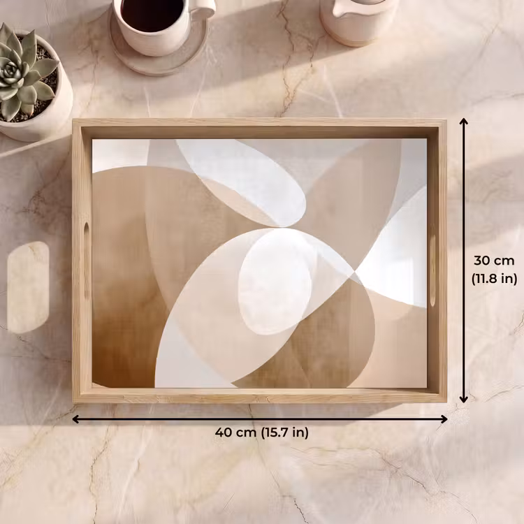 Tray - Oval shapes - Transparent - Soft transition — 7