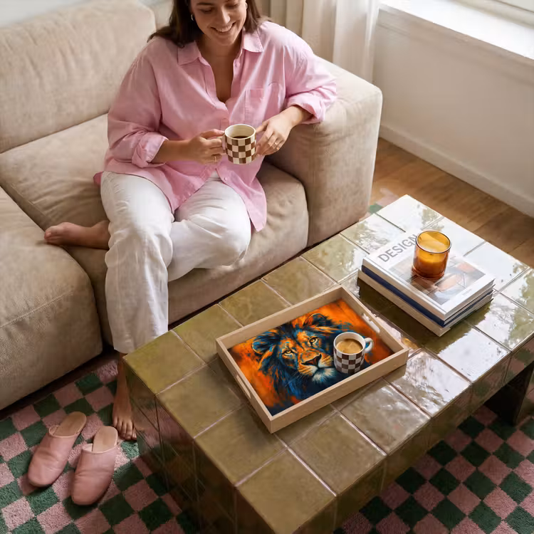 Tray - Painting - Lion head - Orange — 4