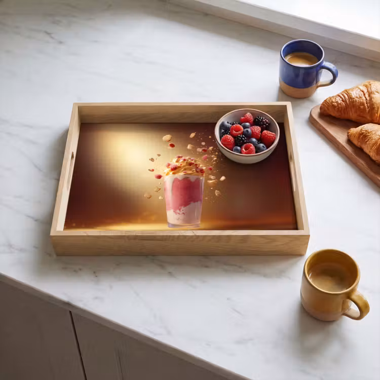 Tray - Raspberry - Smoothie - Drink - Pink — 3