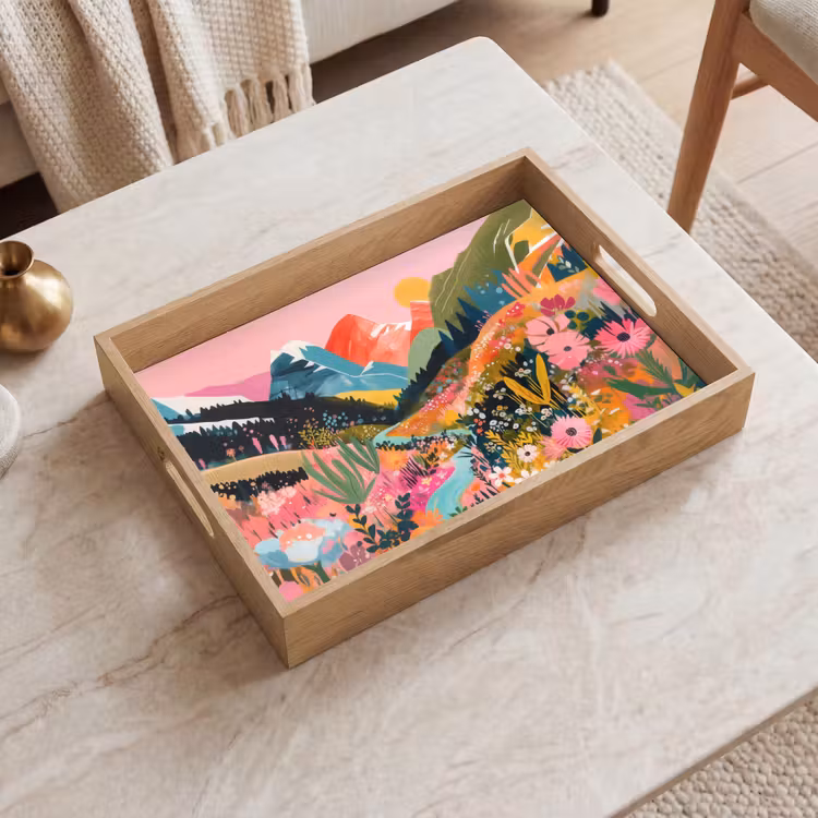 Tray - River - Depth - Flowers — 2