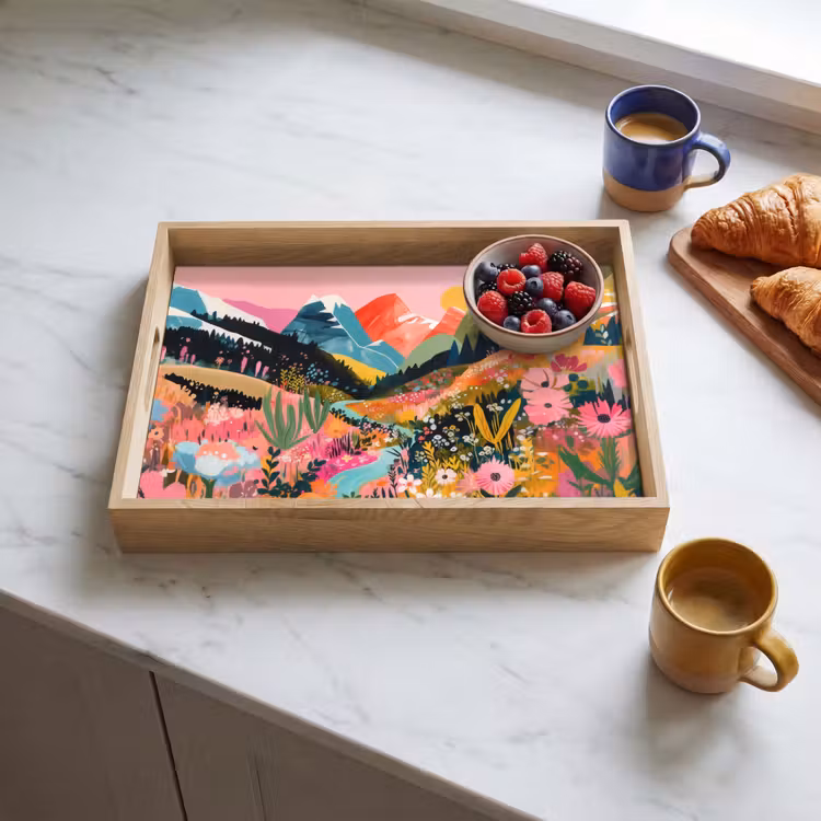 Tray - River - Depth - Flowers — 3