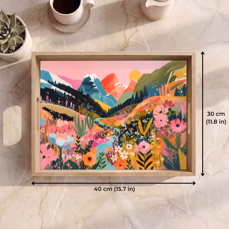 Tray - River - Depth - Flowers — 7