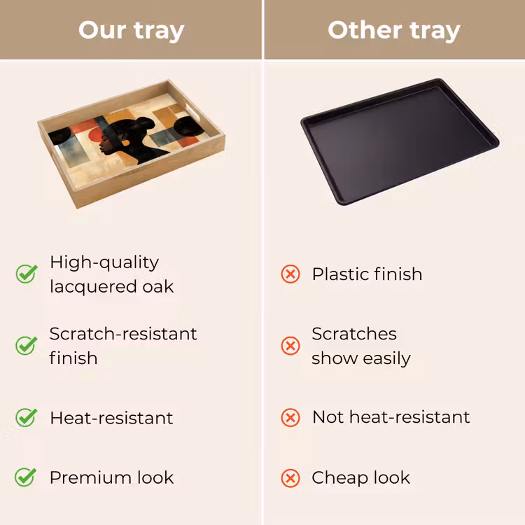 Tray - Side view - Woman - Shapes — 10