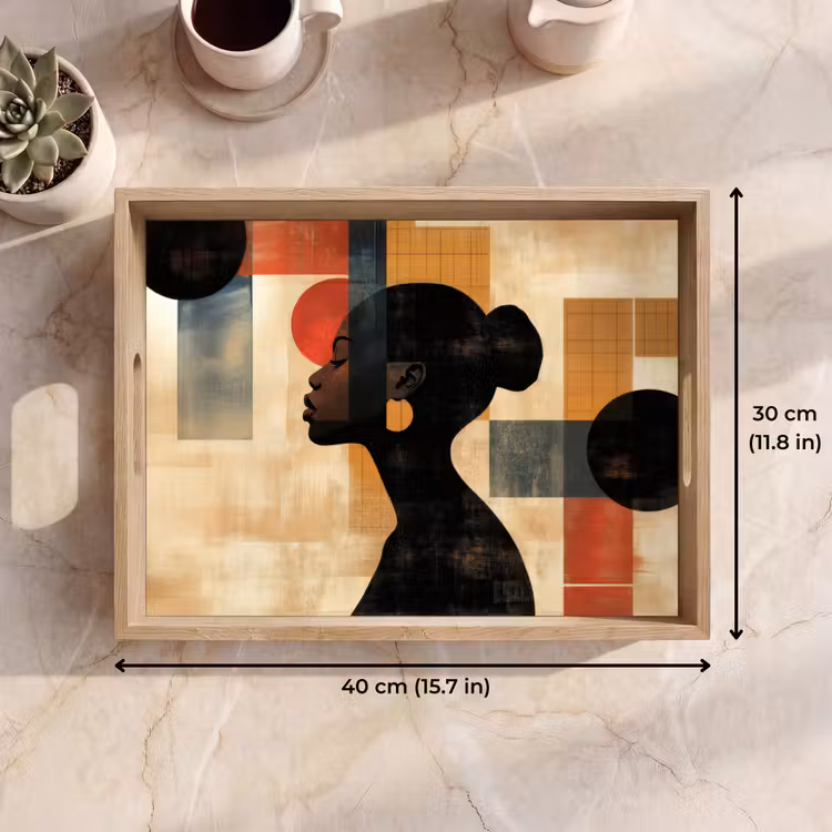 Tray - Side view - Woman - Shapes — 7