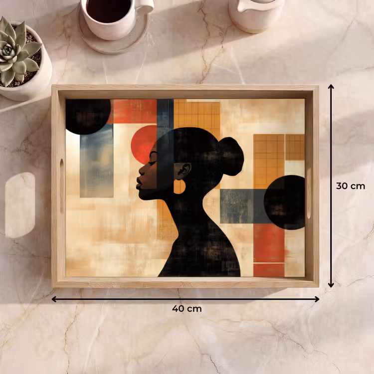 Tray - Side view - Woman - Shapes — 8