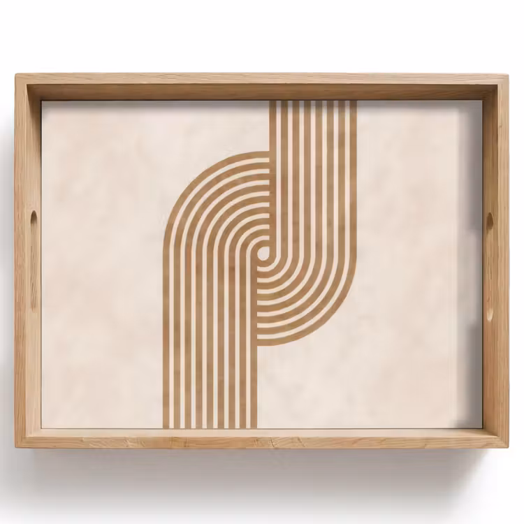 Tray - Symmetrical bend - Copper colored — 1