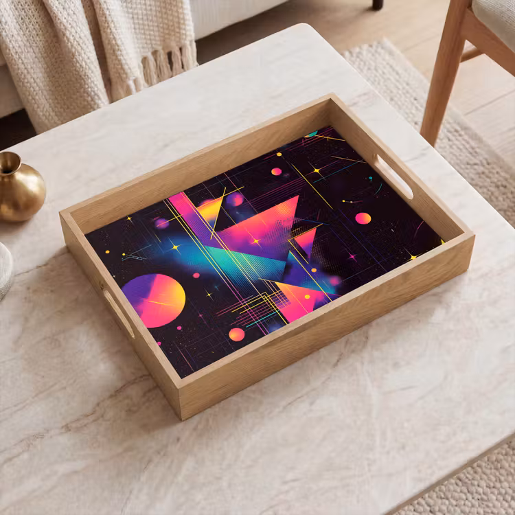 Tray - Triangles - Circles - Abstract - Stars — 2