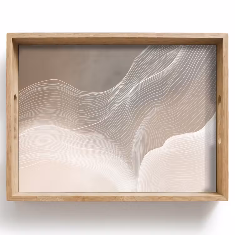 Tray - Wavy lines - Air currents - Harmonious — 1