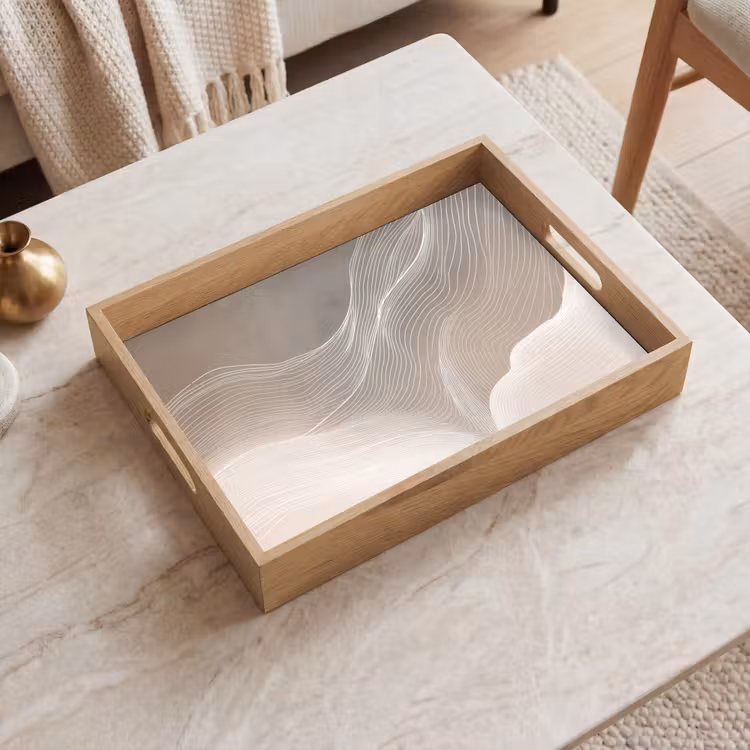 Tray - Wavy lines - Air currents - Harmonious — 2